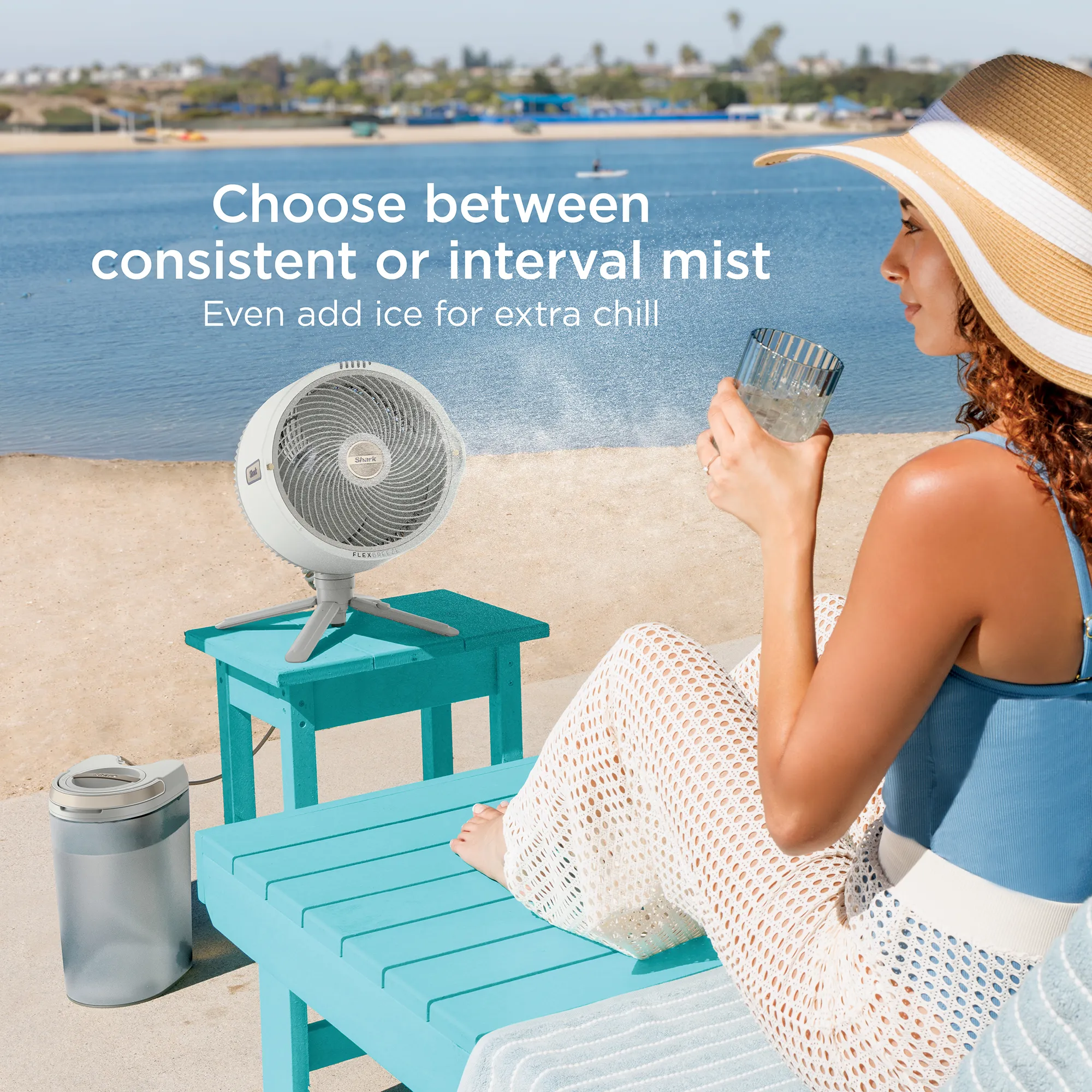 Shark FlexBreeze Pro Mist Indoor Outdoor Pedestal & Table Fan With Water Tank - Image 27